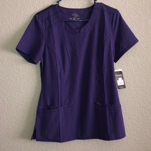 Purple scrub top